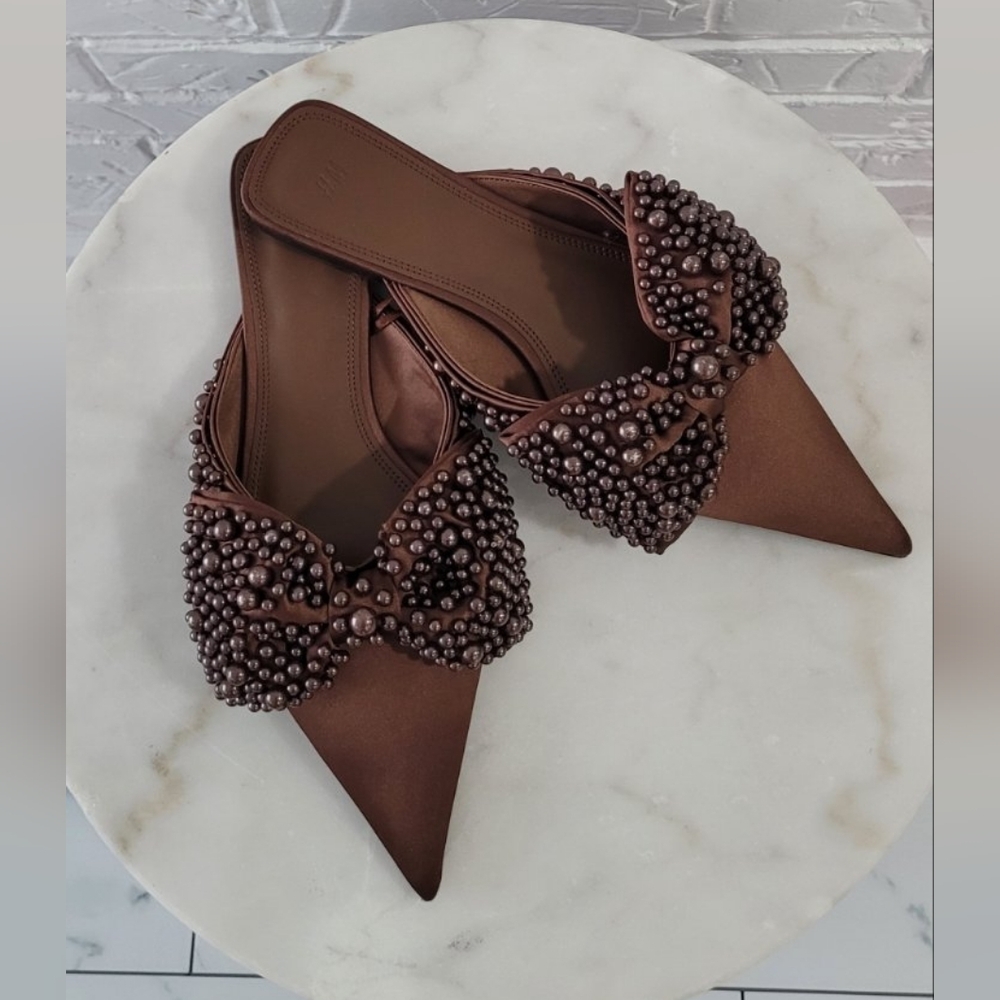 H&M embellished mules size 38 - Picture 2 of 6